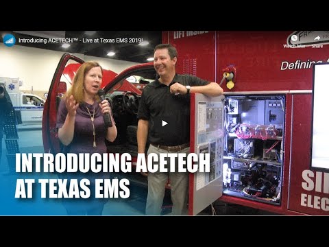 Frazer introducing ACETECH™ Systems to their customers during Texas EMS Show, with Tim Schroeder