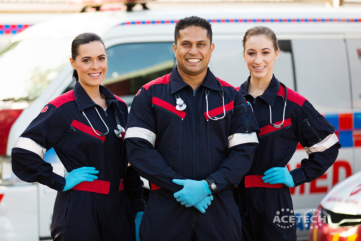 3 Paramedics Smiling