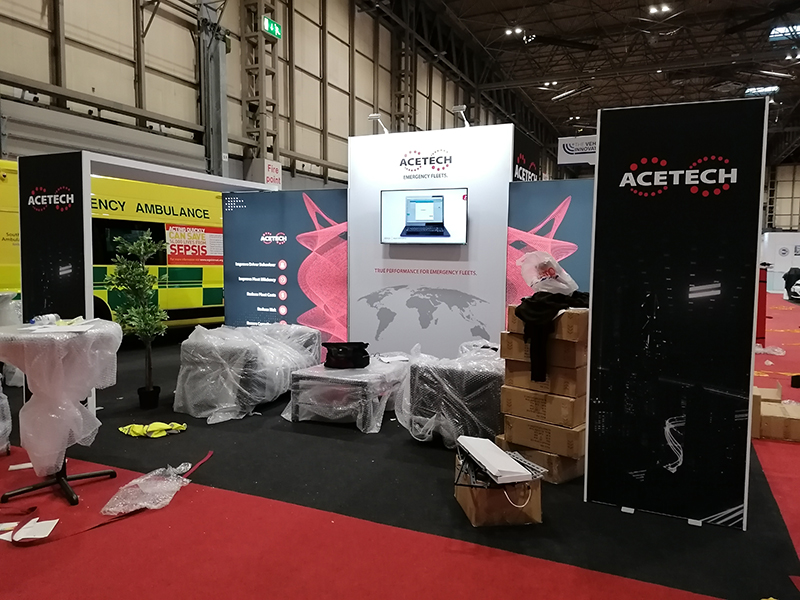 ACETECH Stand during set up
