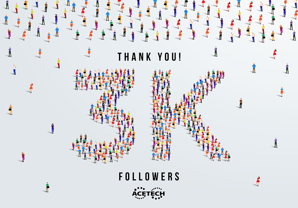Thank You graphic for 3k followers on linkedin